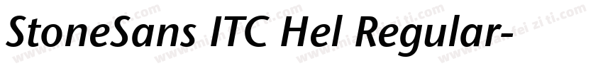 StoneSans ITC Hel Regular字体转换